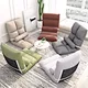 faux linen cover memory foam filled folding recliner